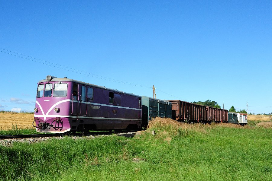 2020.08.27 JHMD T47.019 Jindřichův Hradec - Nová Bystřice Güterverkehr Rollbock (6)